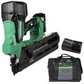 Metabo Hpt Strip Framing Nailer, Battery Included, 18 V, 3 Ah, 47 Magazine, 21 deg Collation, Nail Fastener NR1890DRSM